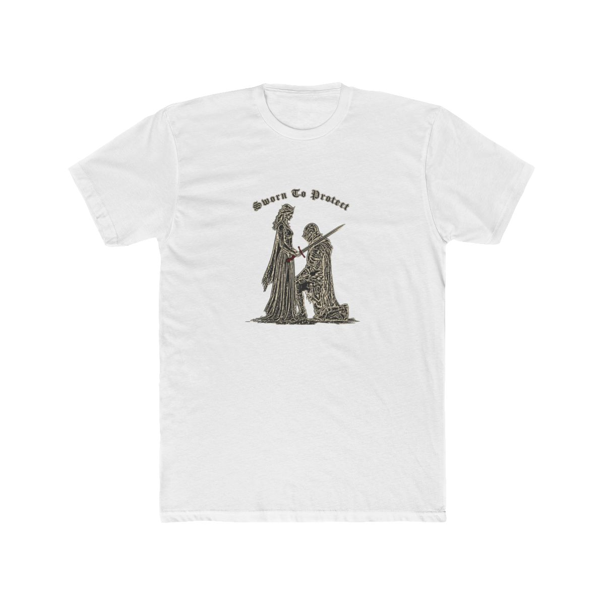 Sworn To Protect Knight Kneeling T-Shirt - Official t-shirts merchandise