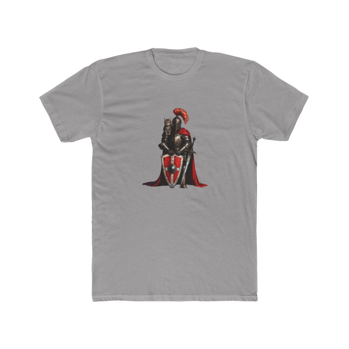 with a detailed illustration of a knight in full armour T-Shirt - Official t-shirts merchandise
