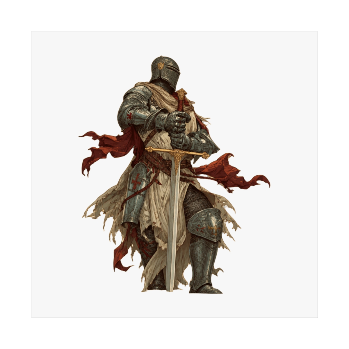 Medieval Knight Art Poster - Official posters merchandise