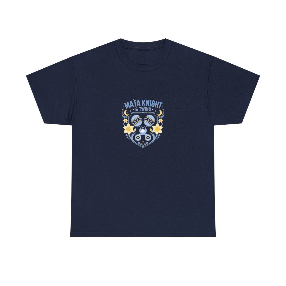 Maia Knight "Maia Knight & Twins" Unisex Tee - alternate angle 3, merchandise