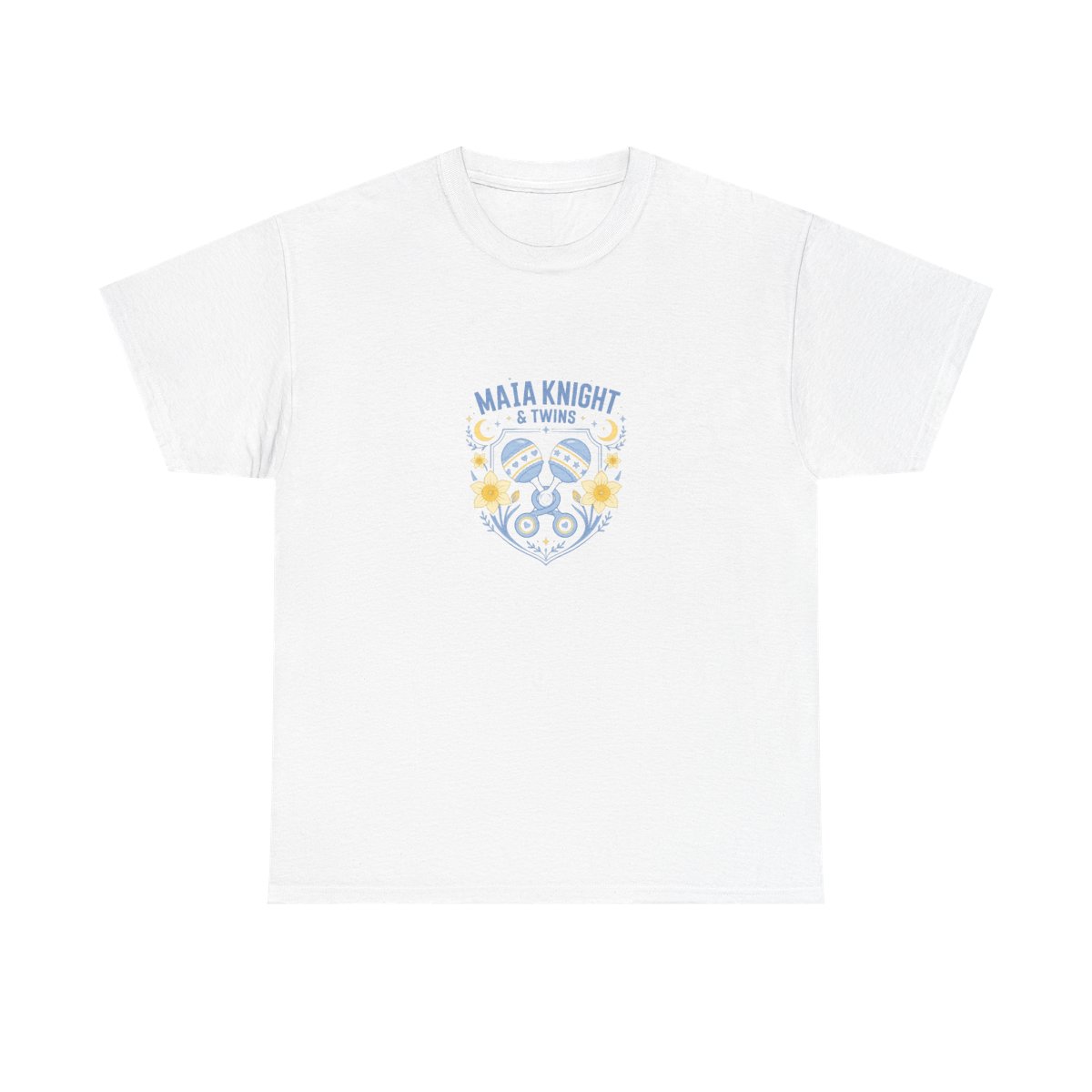Maia Knight "Maia Knight & Twins" Unisex Tee - alternate angle 5, merchandise