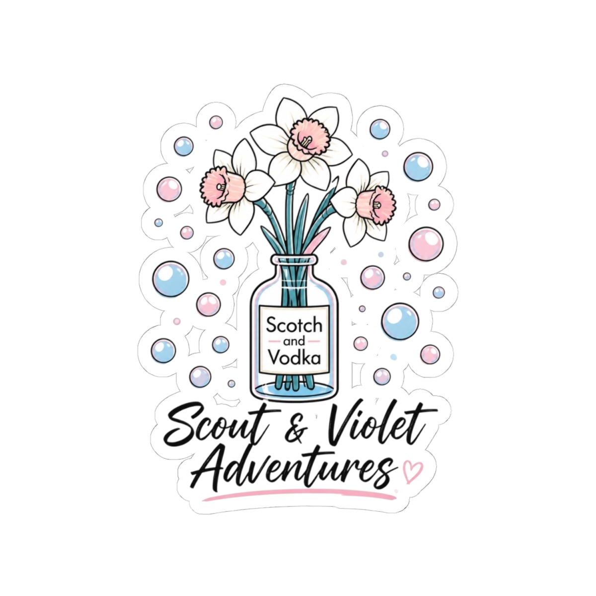 Maia Knight "Scotch and Vodka" Sticker - alternate angle 2, merchandise