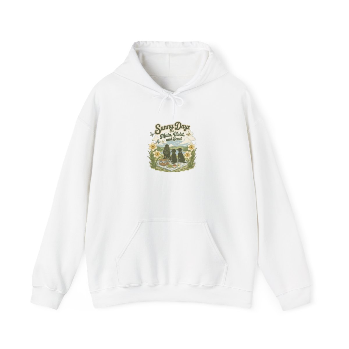 Maia Knight "Sunny Days with Maia, Violet, and Scout" Hoodie - alternate angle 3, merchandise