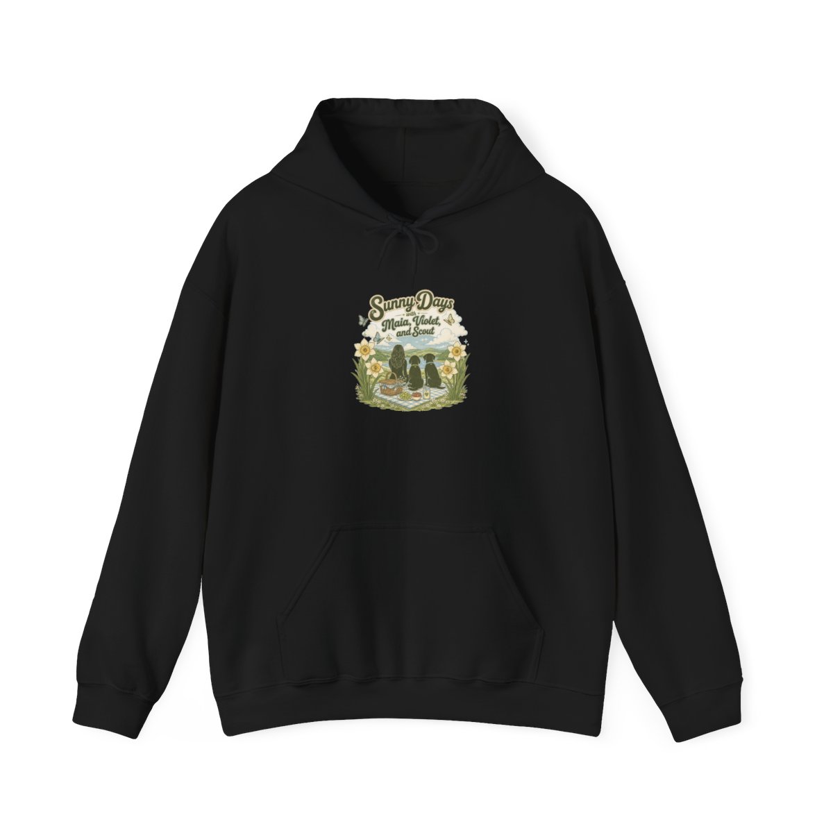 Maia Knight "Sunny Days with Maia, Violet, and Scout" Hoodie - alternate angle 2, merchandise